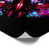 Poster Une chose ronde colorée - pareidolia motif (Coin)