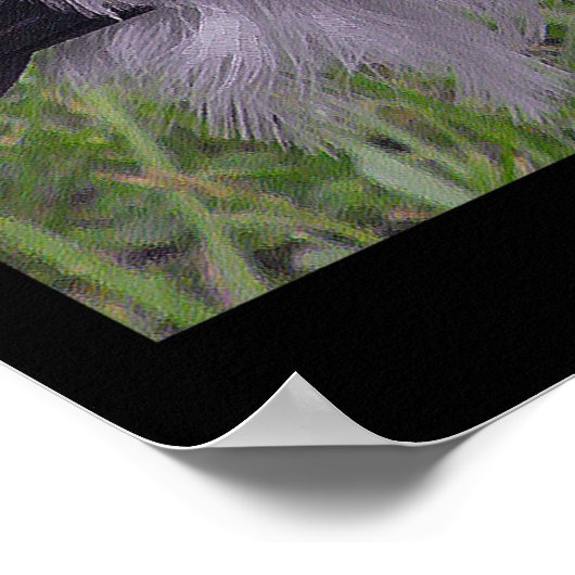 Poster Une cigogne en bois (Coin)