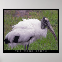 Une cigogne en bois