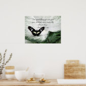 Poster Une citation de papillon noir pour les enfants (Cuisine)