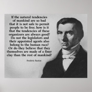 Poster Une citation plus fine d'argile de Bastiat