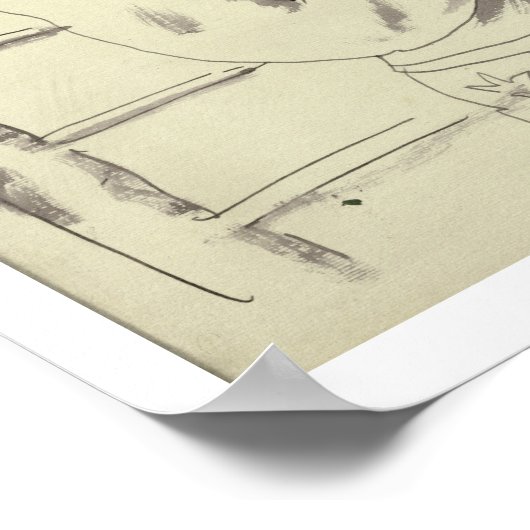 Poster Une collection de huit lettres illustrées à son F (Coin)