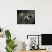 Poster Une collision entre des objets massifs dans l'espa (Bureau à domicile)
