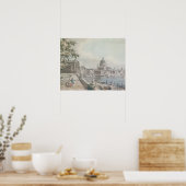 Poster Une copie d'une partie du dessin de Canaletto, de (Cuisine)