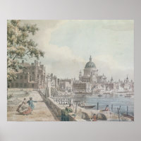 Une copie d'une partie du dessin de Canaletto, de 