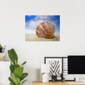 Poster Une Coquille Propulsée Dans Le Sable (Bureau à domicile)