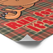 Poster une course à vie drôle turkey (Coin)