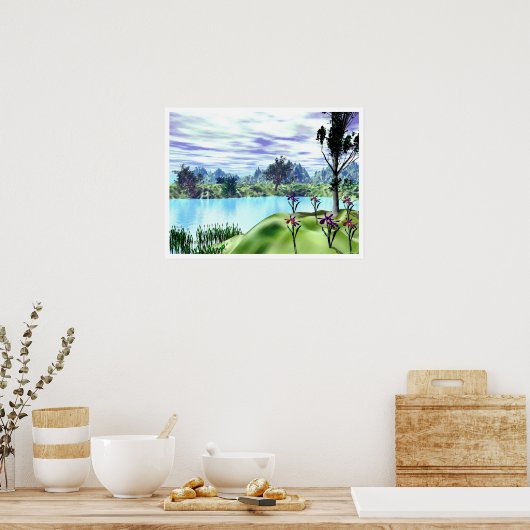 Poster Une crique (Cuisine)