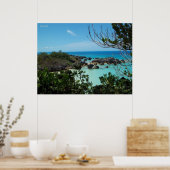 Poster Une Crique Rocky Bermuda (Cuisine)
