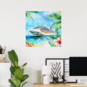 Poster Une croisière d'été (Bureau à domicile)