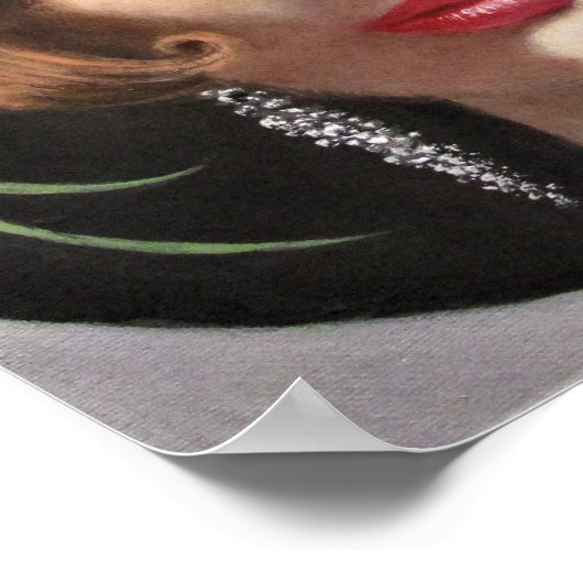 Poster Une Dame aux yeux verts (Coin)