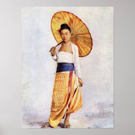 Poster Une dame birmane (Devant)