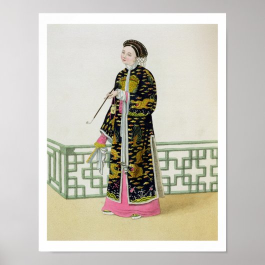 Poster Une dame de distinction dans son habitude de cérém (Devant)