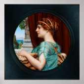 Poster Une dame de Pompéi par John William Godward (Devant)