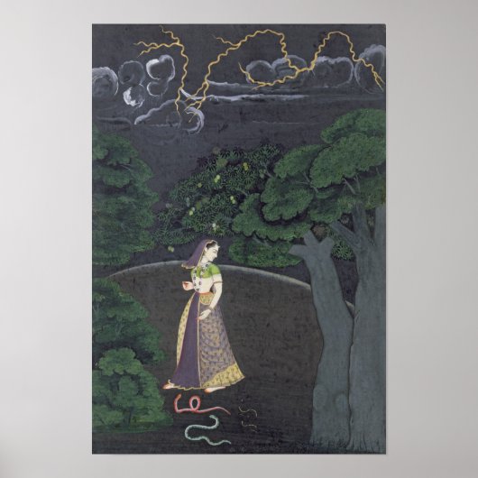 Poster Une dame en route pour un tryst, Guler, vers 1760 (Devant)