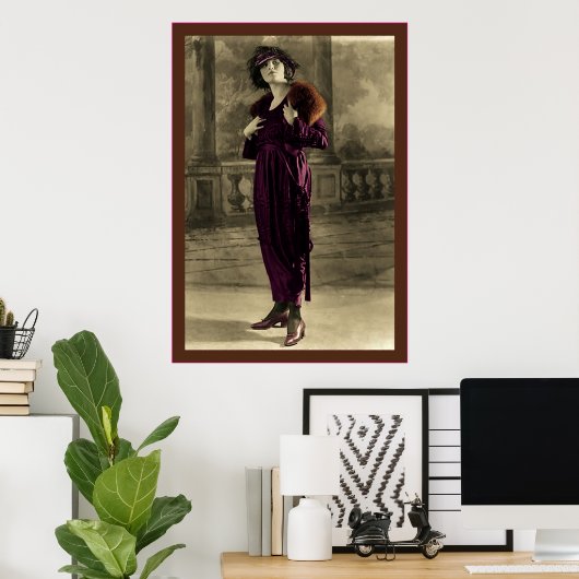 Poster Une dame folle (Bureau à domicile)
