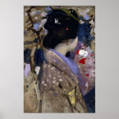 Poster Une dame japonaise avec un fan de George Henry (Devant)