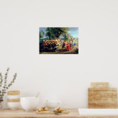 Poster Une danse paysanne, 1636-40 (Cuisine)