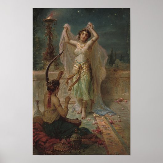 Poster Une danse sous les étoiles par Hans Zatzka - affic (Devant)
