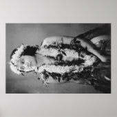 Poster Une danseuse hawaïenne de Hula Photo Hawaii (Devant)