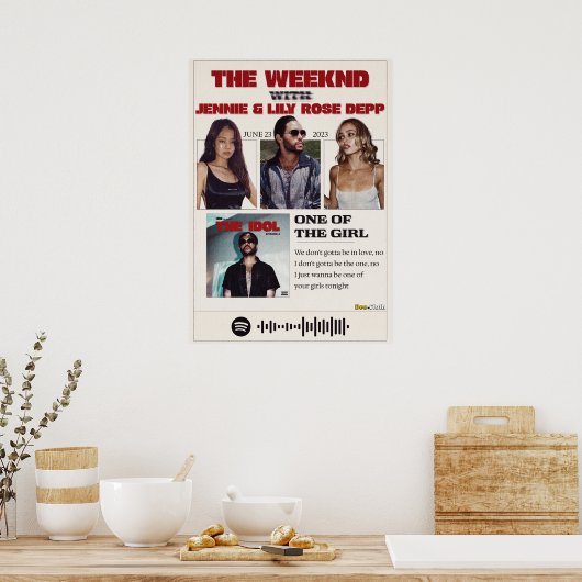 Poster Une de la fille (Cuisine)