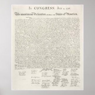 Poster Une déclaration d'indépendance colossale (États-Un