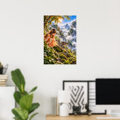 Poster Une découverte douce (Bureau à domicile)