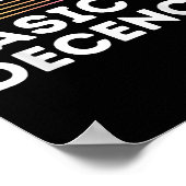 Poster Une Démocratie Sociale Drôle Éloignée Par La Décén (Coin)