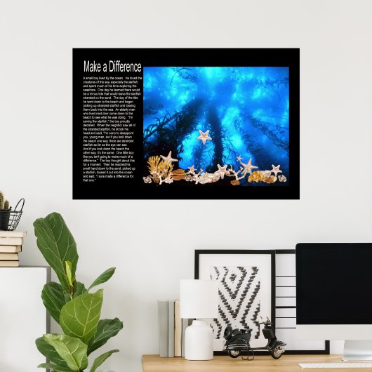 Poster Une différence (Bureau à domicile)