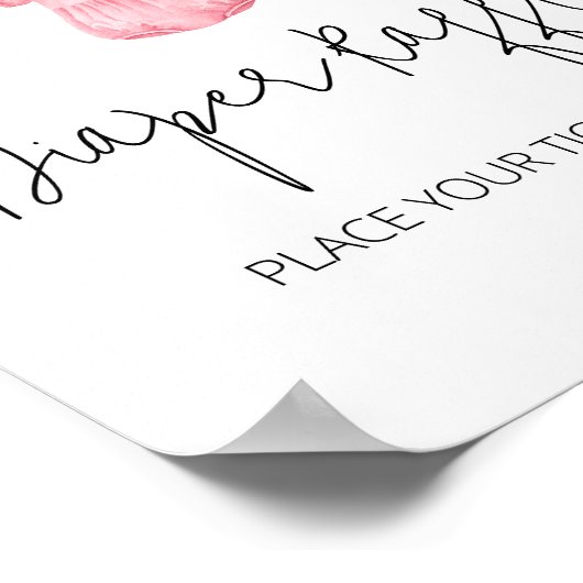 Poster Une douce fille Bébé Vêtements de couches Raffle (Coin)