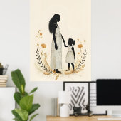 Poster Une douce force maternelle III (Bureau à domicile)