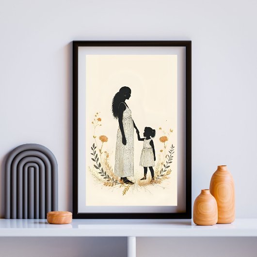 Poster Une douce force maternelle III