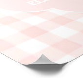 Poster Une drôle d'oie Gingham 1er anniversaire (Coin)