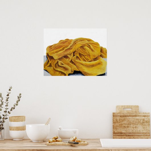 Poster Une écharpe jaune (Cuisine)
