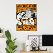 Poster Une Éducation Pour Vous ~ Rejoignez Les Chars (Bureau à domicile)