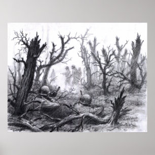 Poster Une embuscade dans une patrouille allemande