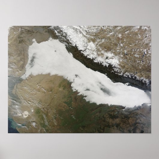 Poster Une épaisse rive de nuages bas (Devant)