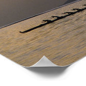 Poster Une équipe de canoë-kayak se pratique au large de  (Coin)