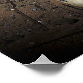 Poster Une équipe de réparation de route place une croix (Coin)