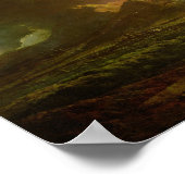 Poster Une éruption du Vésuve, vue de Portici (Coin)