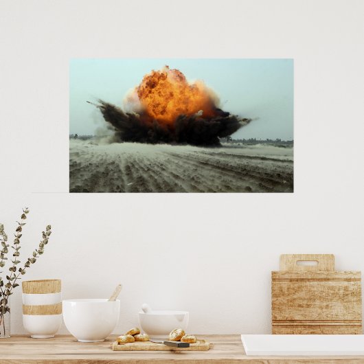 Poster Une explosion éclate (Cuisine)