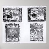 Poster Une facture coloniale de six dollars (Devant)