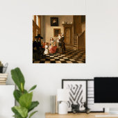 Poster Une famille à l'intérieur (Bureau à domicile)