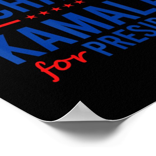 Poster Une Femme À La Tête De Kamala Harris Democrat Poli (Coin)