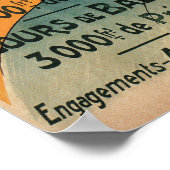 Poster Une Femme À Tête Rouge Attend L'Affiche Des Oiseau (Coin)