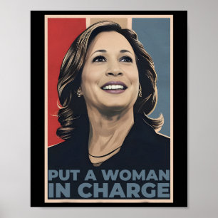 Poster Une femme aux commandes Kamala Harris femme pour p