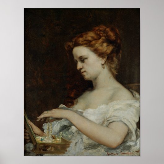 Poster Une femme avec bijoux, 1867 (Devant)