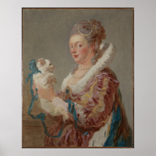 Poster Une femme avec un chien