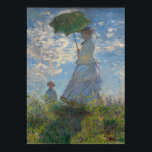 Poster Une femme Claude Monet avec un parasol (La promena<br><div class="desc">Claude Monet (1840-1826) fut l'un des fondateurs du mouvement impressionniste français. Il est peut-être le plus connu pour ses peintures de nénuphars et d'eau. Tous nos produits sont fabriqués avec des images à grande échelle qui ont été soigneusement modifiées pour fournir la meilleure résolution,  couleur et détail possible.</div>