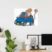 Poster Une Femme Dans Un Accident (Bureau à domicile)